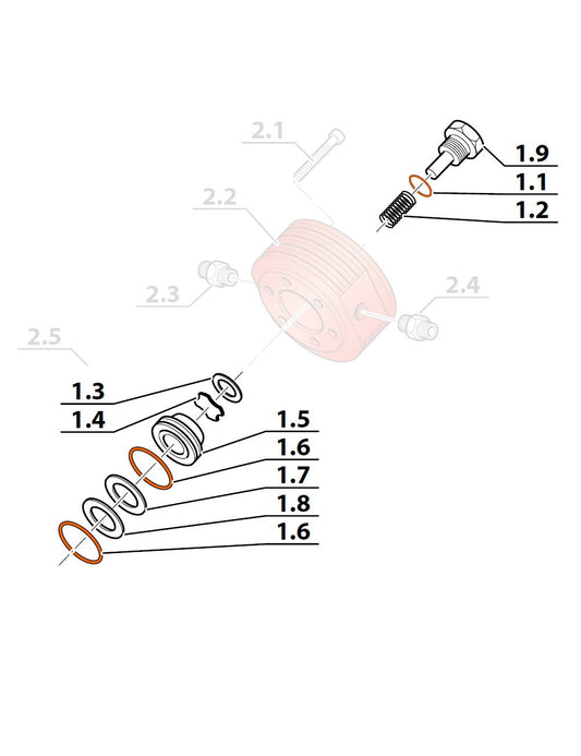 Coltri 3rd Stage Service Valve G3 Kit