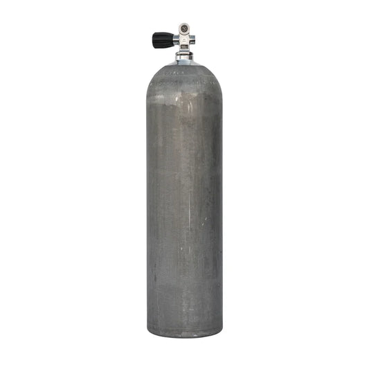 DIVING CYLINDER S80 ALUMINIUM NATURAL FINISH WITHOUT VALVE 11,1 L