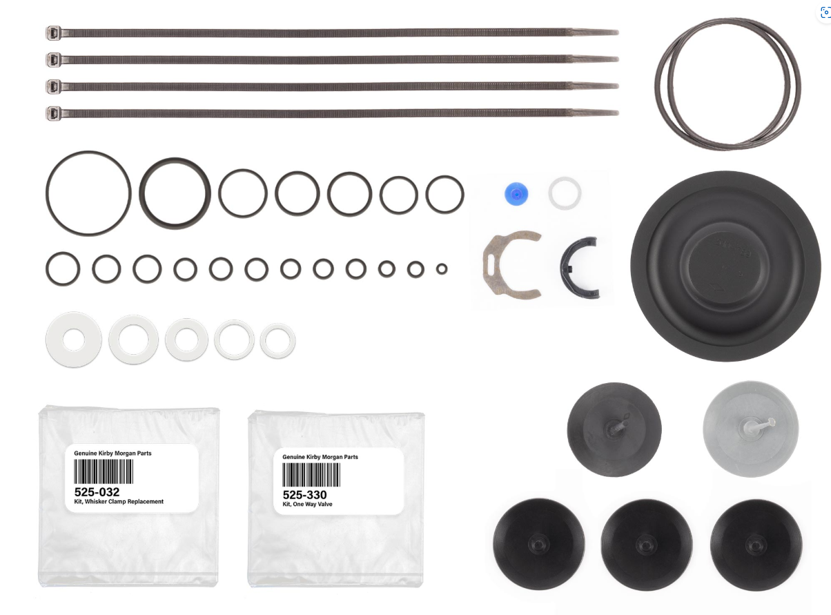 525-367 KMB® 18/28 with 455 Regulator Soft Goods Overhaul Kit - KIRBY MORGAN