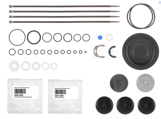 525-367 KMB® 18/28 with 455 Regulator Soft Goods Overhaul Kit - KIRBY MORGAN