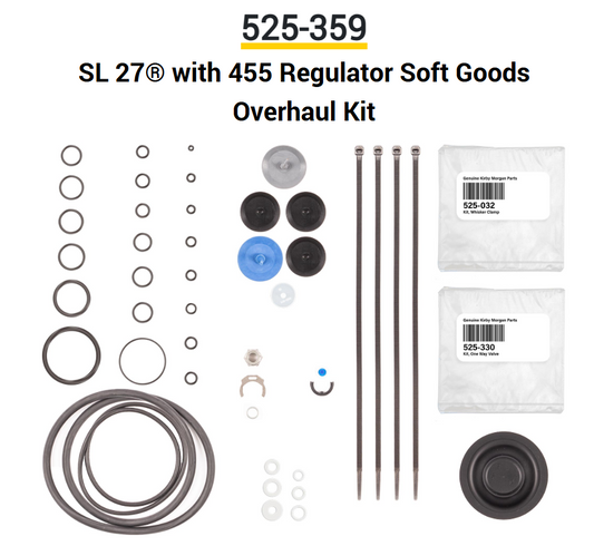 525-359 SL 27® with 455 Regulator Soft Goods Overhaul Kit - KIRBY MORGAN
